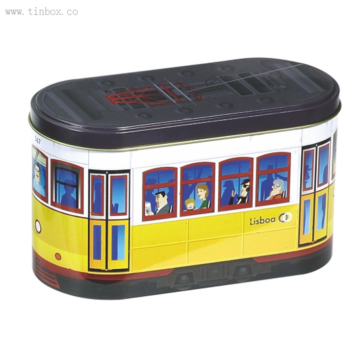 bus shaped chocolate tin box bus shaped chocolate tin box