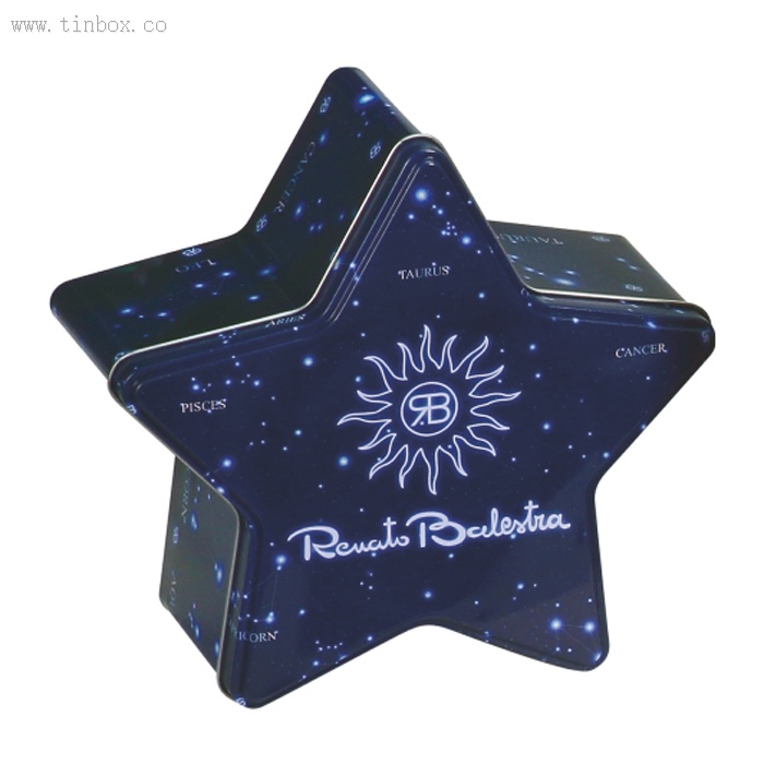 star shaped chocolate tin box star shaped chocolate tin box