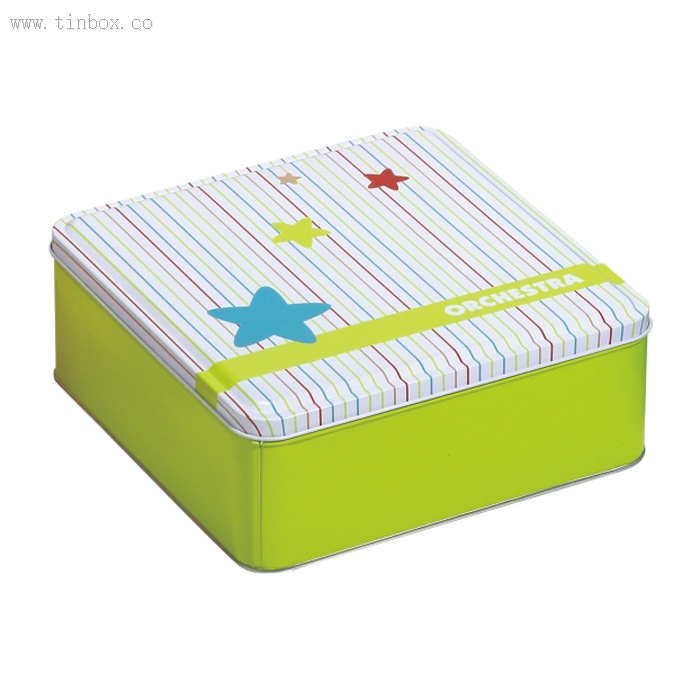 square chocolate vintage tin box square chocolate vintage tin box
