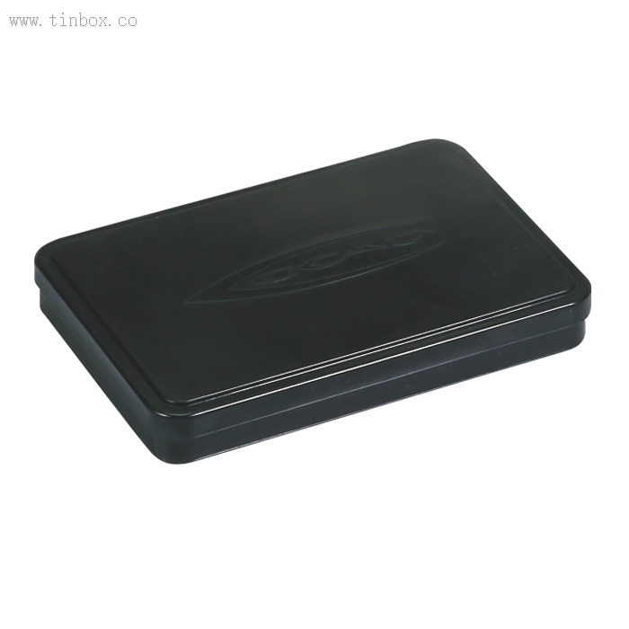 rectangular chocolate black tin box rectangular chocolate black tin box