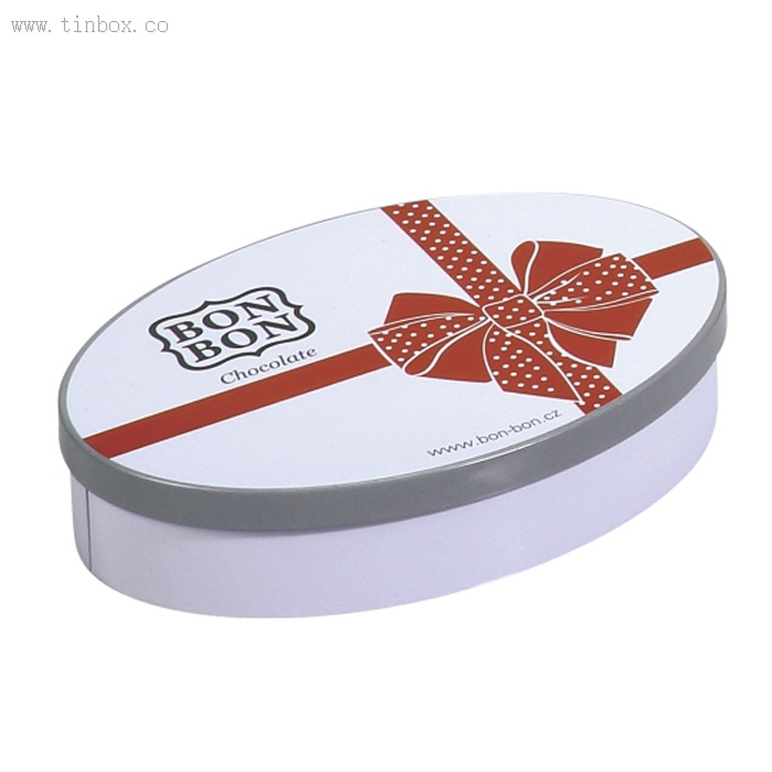 oval chocolate tin box oval chocolate tin box