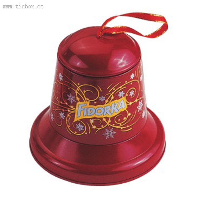 tin bell shaped chocolate box tin bell shaped chocolate box