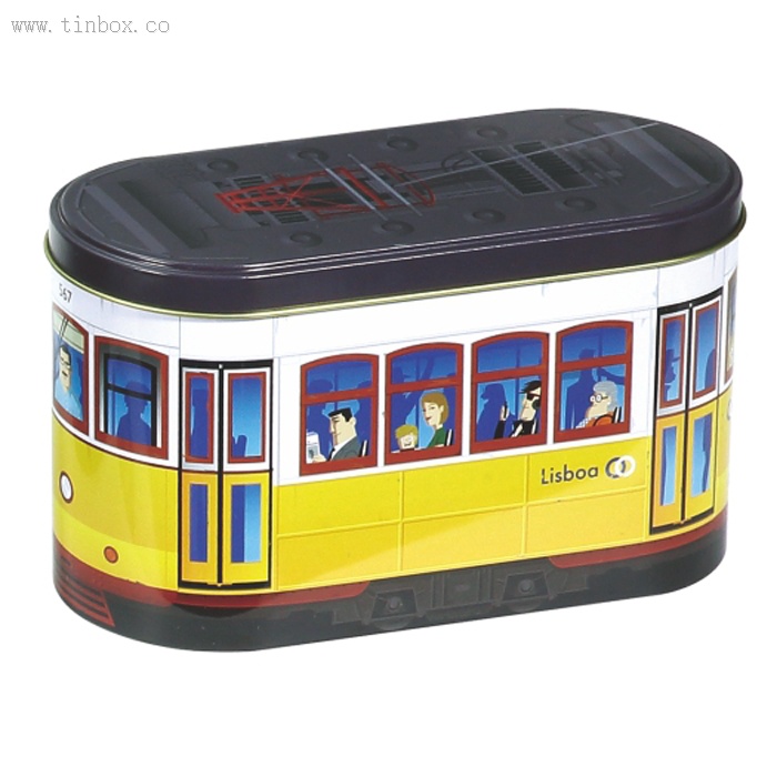 train shaped coffee tin box train shaped coffee tin box