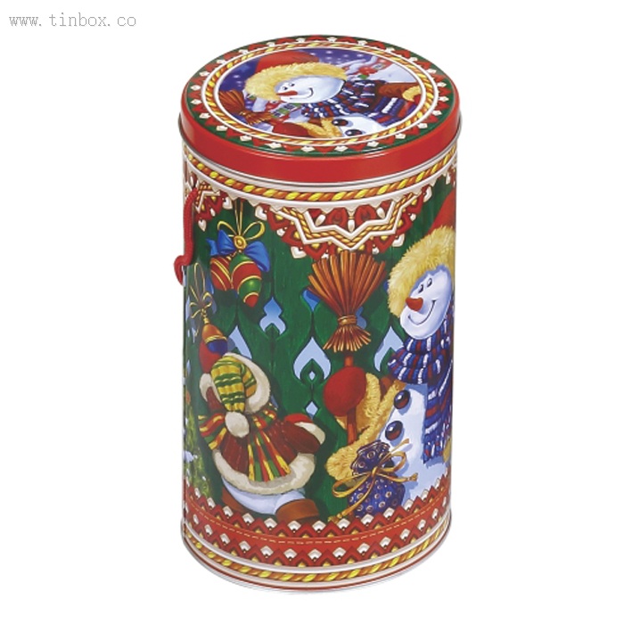 round coffee tin box with rope handle round coffee tin box with rope handle