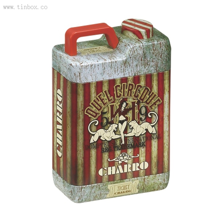 Oil pot shaped coffee tin box Oil pot shaped coffee tin box