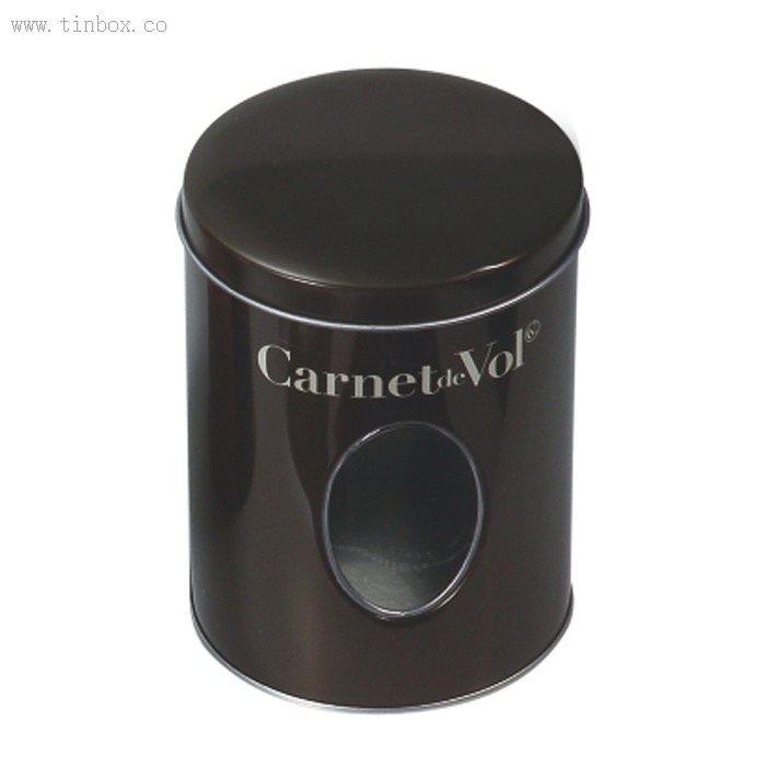 round coffee tin box with round window body round coffee tin box with round window body