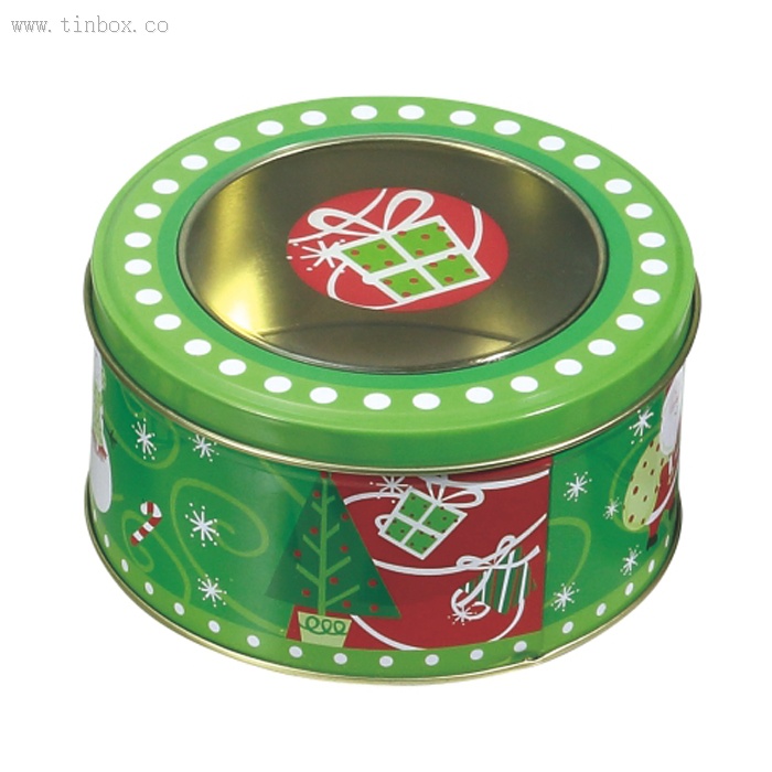 round coffee tin box with round window lid round coffee tin box with round window lid