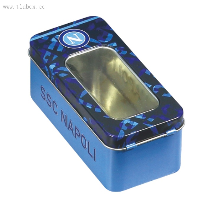 rectangular coffee tin box with window rectangular coffee tin box with window
