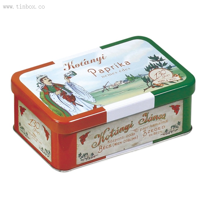 vintage tin tea box vintage tin tea box