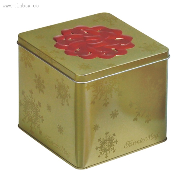 square tea tin box square tea tin box
