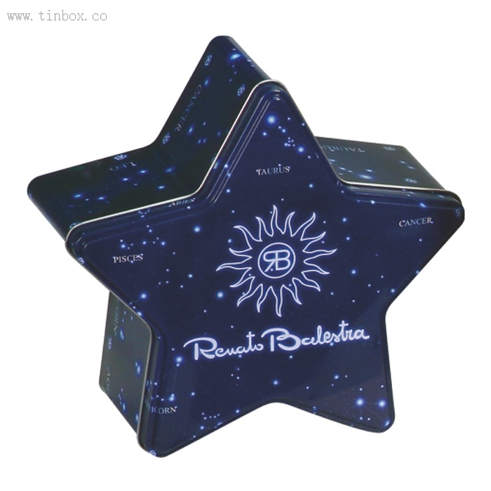 star shaped tea tin box star shaped tea tin box