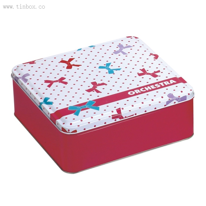 square tea tin box square tea tin box