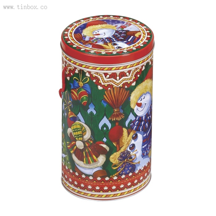 round tea tin box with handle round tea tin box with handle