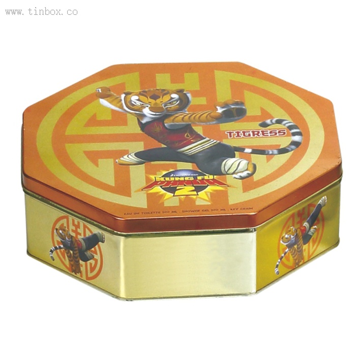 octagonal tea tin box octagonal tea tin box