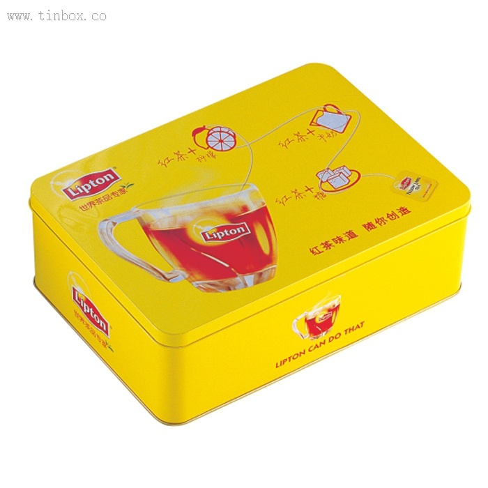 hinged tea tin box hinged tea tin box