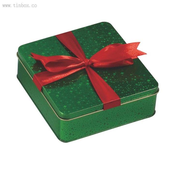 square tea gift tin box square tea gift tin box