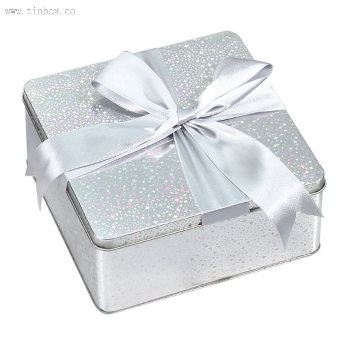 square tea tin box with laser square tea tin box with laser