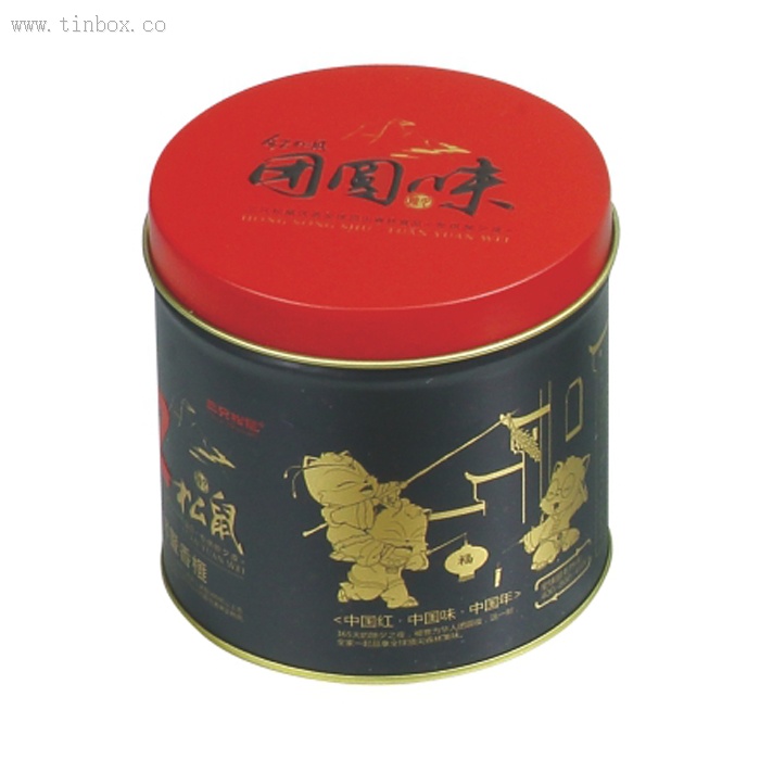 small round tea tin box small round tea tin box
