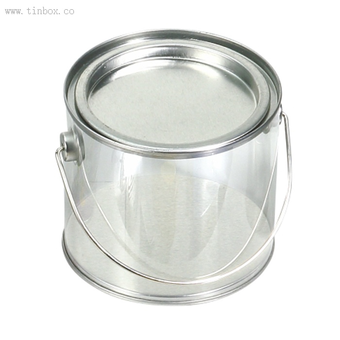 clear PVC tea bag bucket with press-in lid clear PVC tea bag bucket with press-in lid