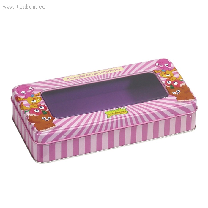 customized rectangular tea tin box with window customized rectangular tea tin box with window