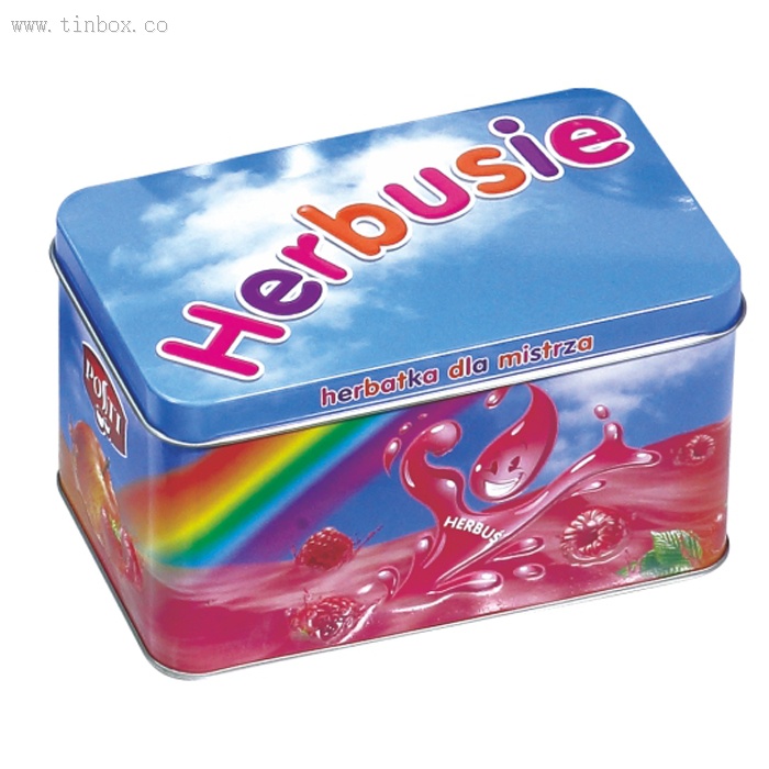 rectangular tea tin box with hinged lid rectangular tea tin box with hinged lid