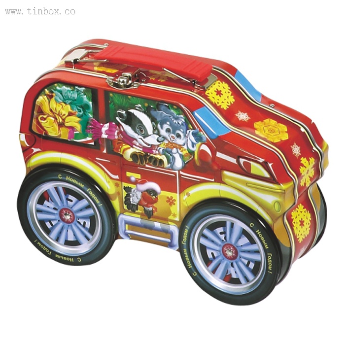 truck shaped tea tin box with handle truck shaped tea tin box with handle