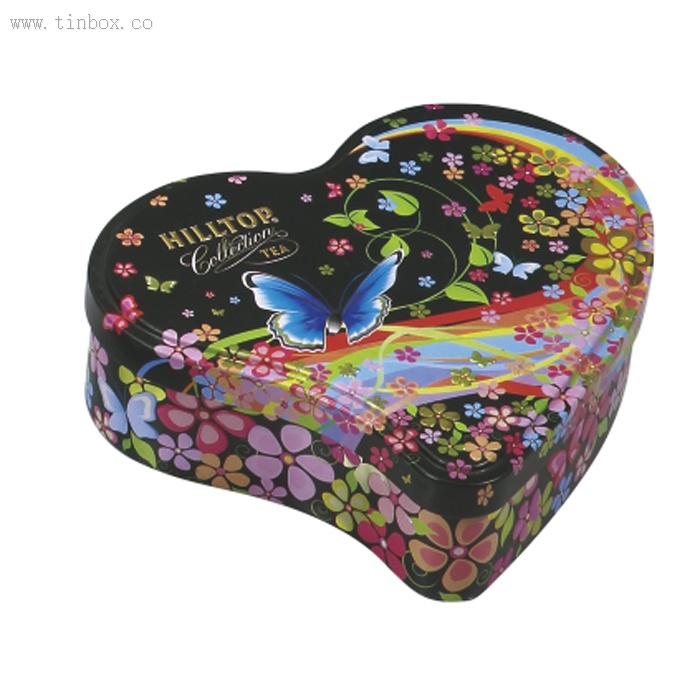 heart tea tin box heart tea tin box