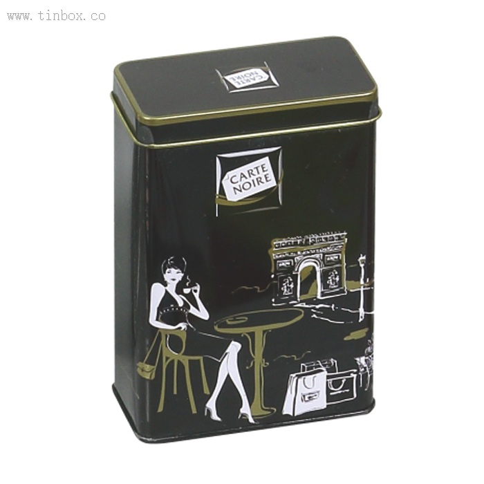 tall rectangular tea tin box tall rectangular tea tin box