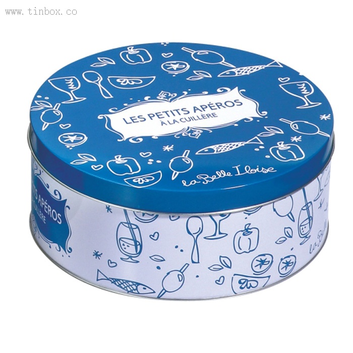 Custom Printed Round Wine tin box Custom Printed Round Wine tin box