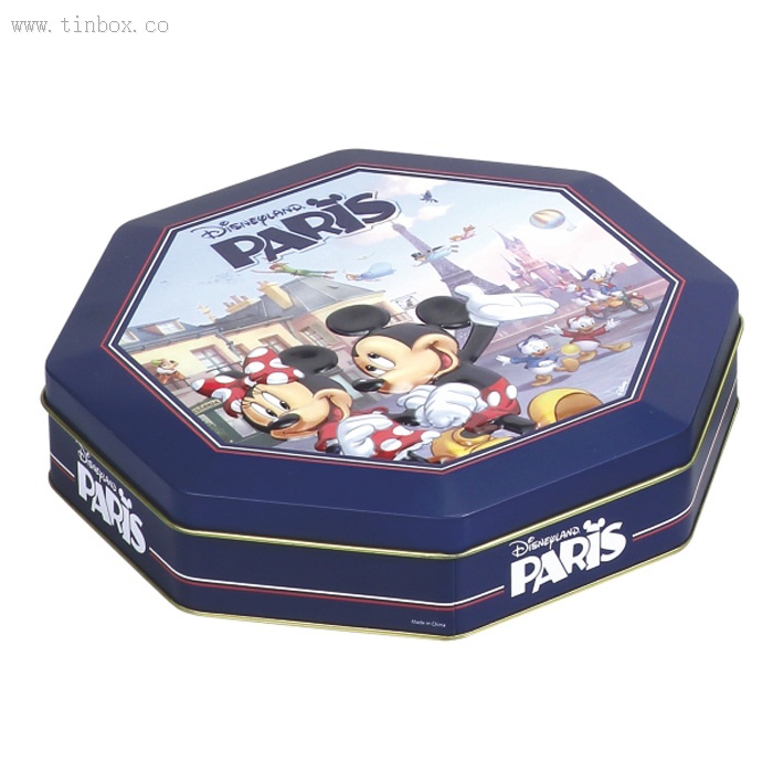 octagon Wine tin box octagon Wine tin box