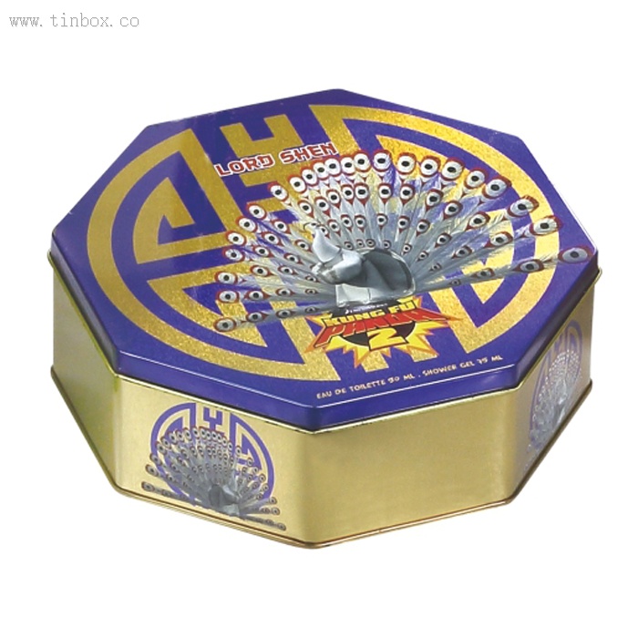 octangle Wine tin box octangle Wine tin box
