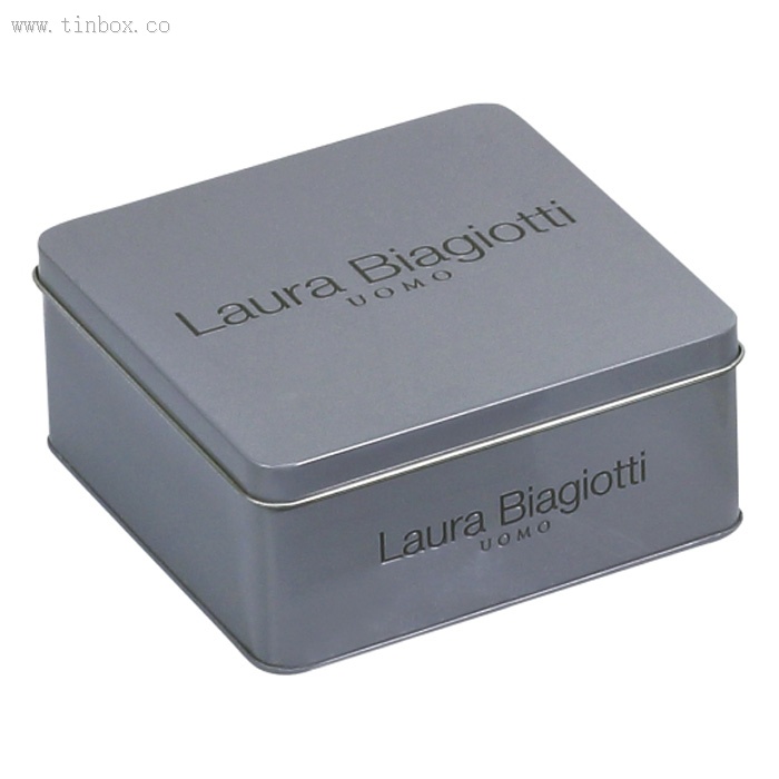 square wine tin box with hinged lid square wine tin box with hinged lid