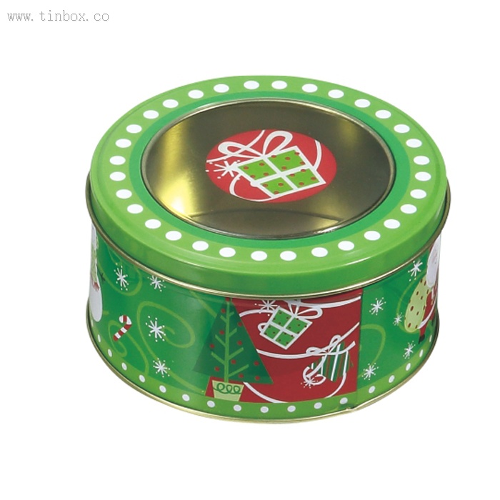 Clear PVC window round watch tin box Clear PVC window round watch tin box
