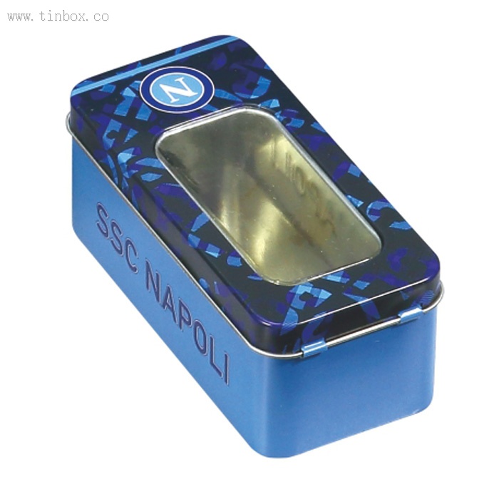 rectangle wine tin box with window lid rectangle wine tin box with window lid