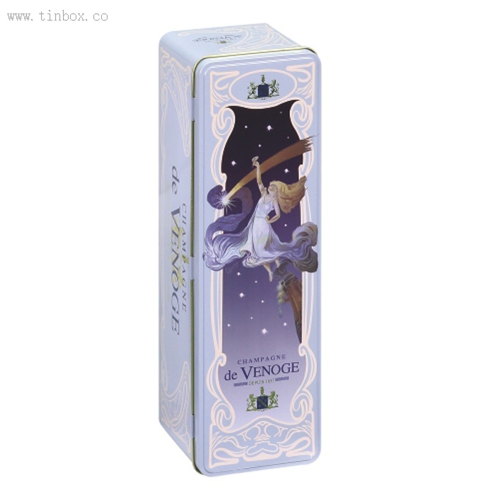 hinged rectangular wine tin box hinged rectangular wine tin box
