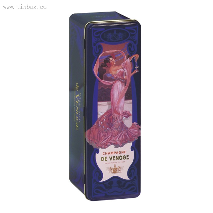 hinged wine tin box hinged wine tin box
