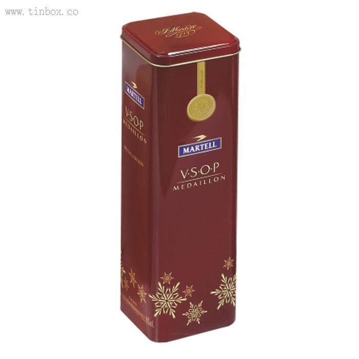 square tin wine box square tin wine box