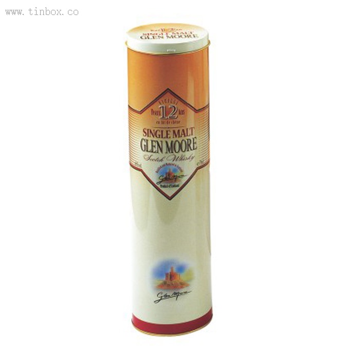 round wine bottle tin box round wine bottle tin box