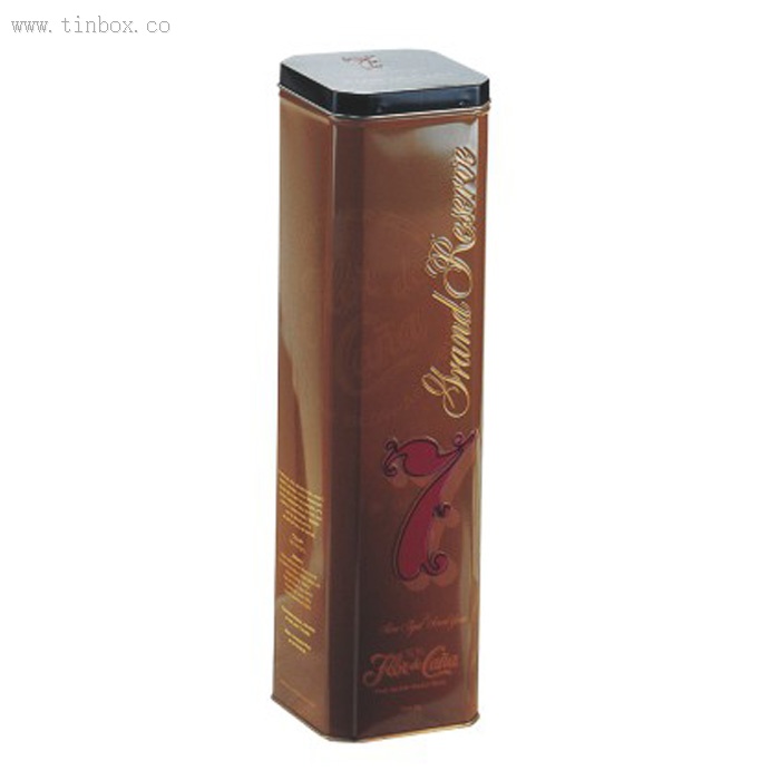 square wine bottle tin box square wine bottle tin box