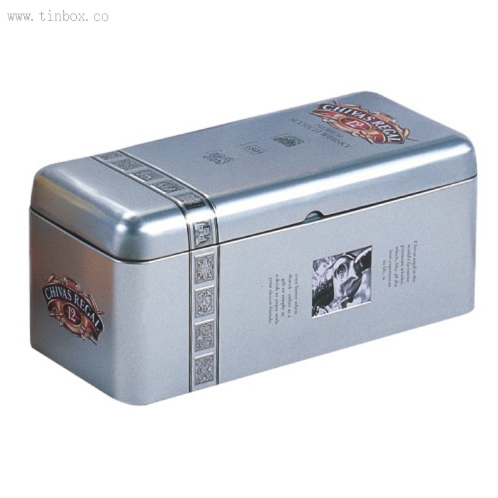 rectangular wine tin box with pillow lid rectangular wine tin box with pillow lid