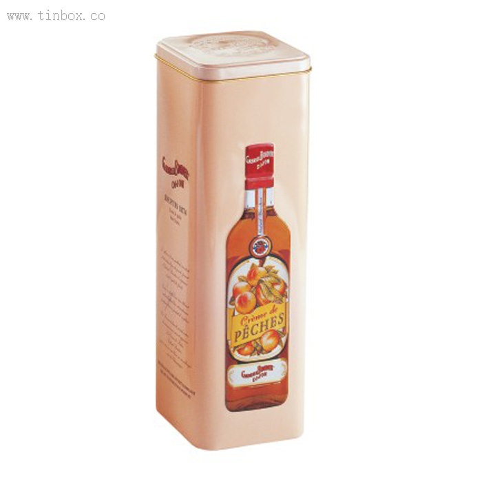premium square wine tin box with embossing premium square wine tin box with embossing