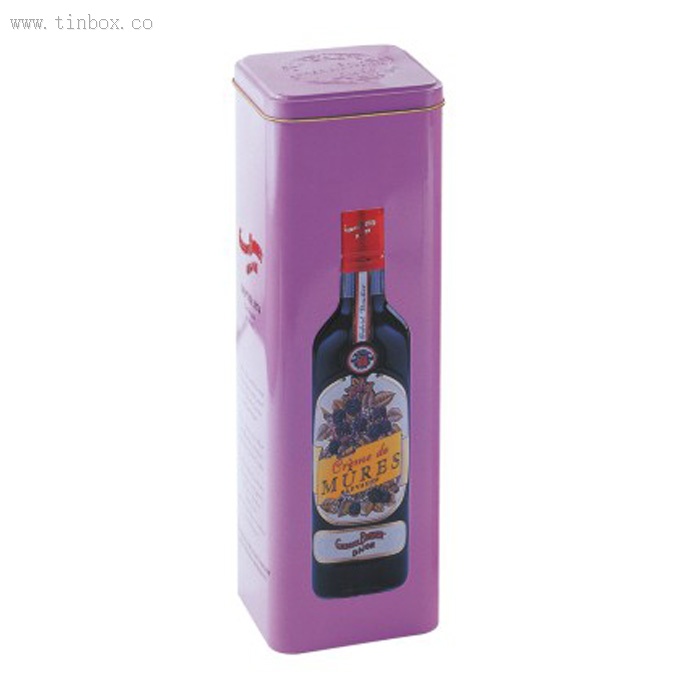 premium square wine bottle tin box premium square wine bottle tin box