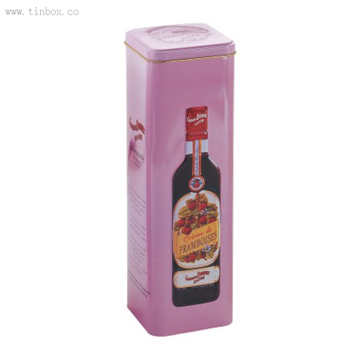 square tin box for wine bottle packing square tin box for wine bottle packing