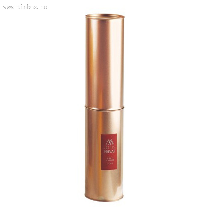 Round Airtight wine Tin box with 2 tiers Round Airtight wine Tin box with 2 tiers
