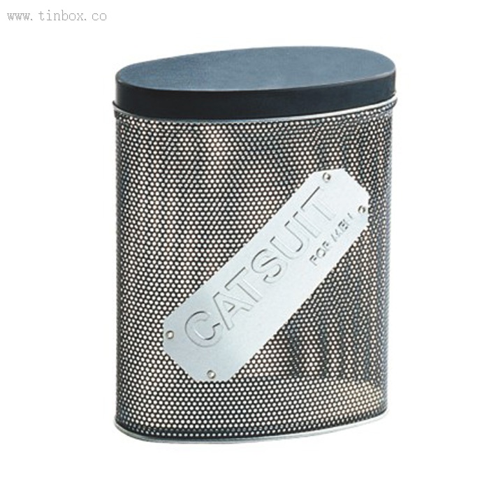 mesh oval wine tin box with emboss logo mesh oval wine tin box with emboss logo