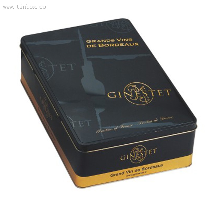 big rectangular wine tin box big rectangular wine tin box