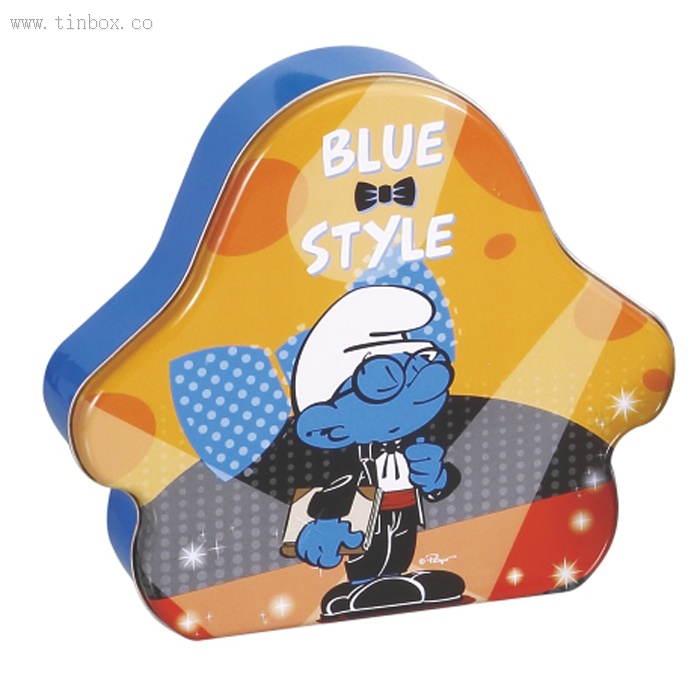 The smurfs biscuit packaging tin box The smurfs biscuit packaging tin box