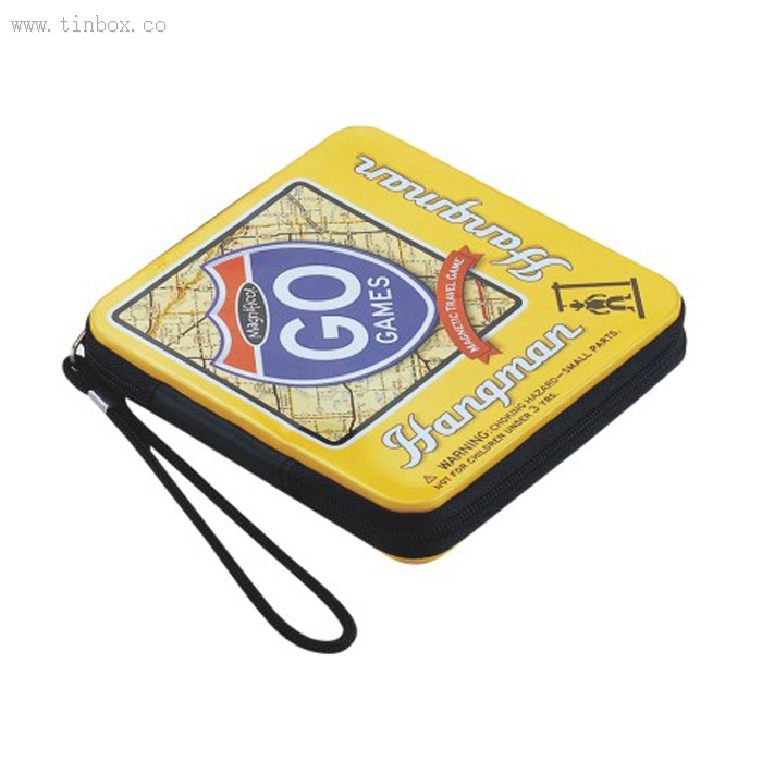 square zipper CD Tin Box square zipper CD Tin Box