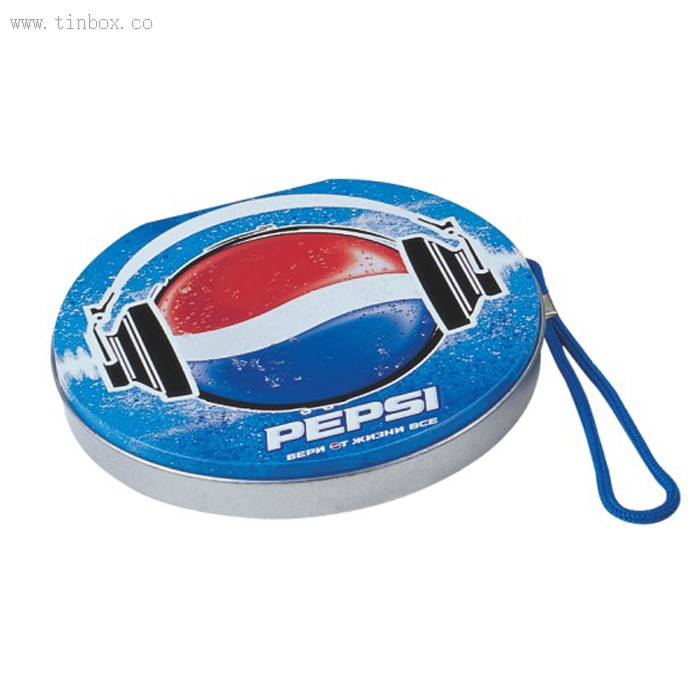 PEPSI round CD Tin Box PEPSI round CD Tin Box