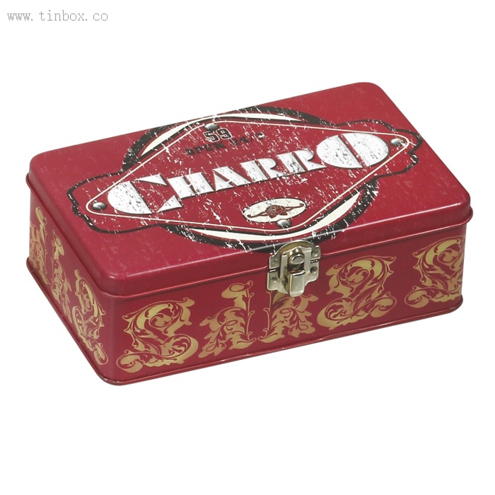 vintage rectangular biscuit box with lock vintage rectangular biscuit box with lock